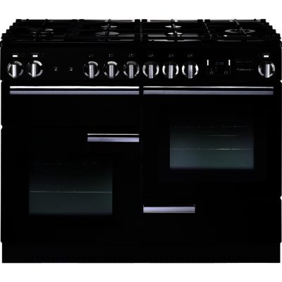 Rangemaster Professional+ 110cm  91680 Dual Fuel Range Cooker in Black with FSD Hob
